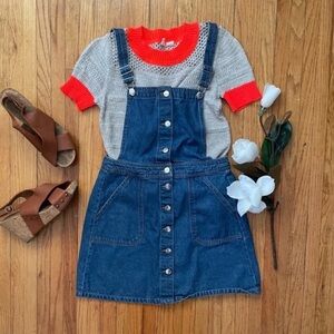 H&M Denim Dungaree Dress